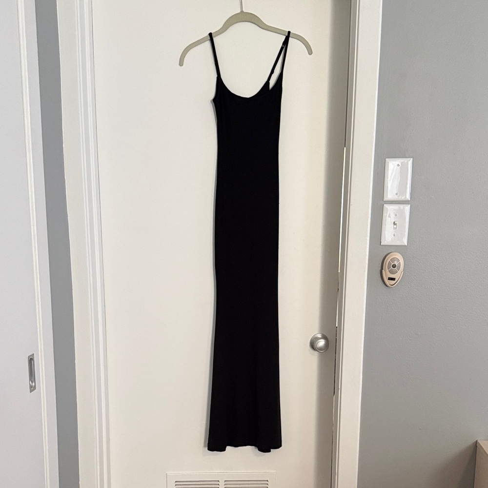 SKIMS Black Maxi Dress